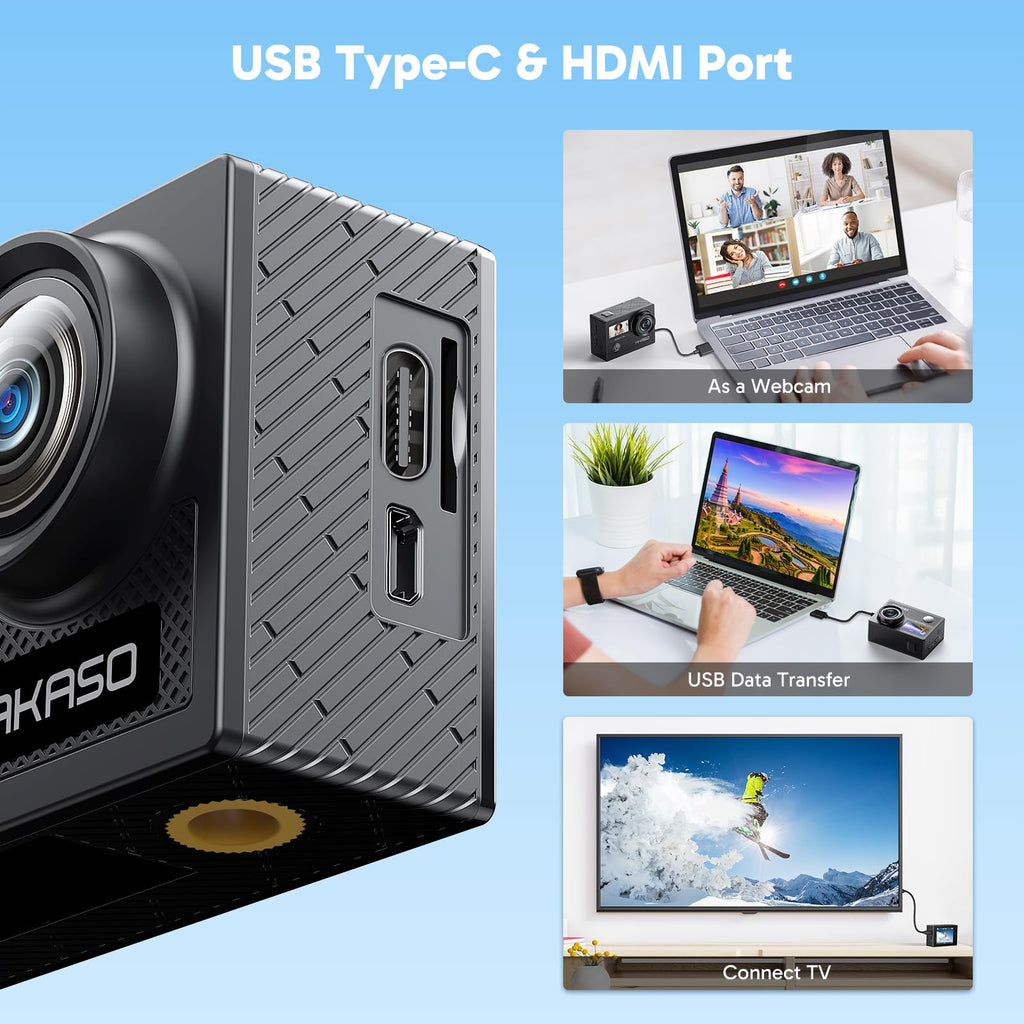 Xalnoreth Brave 4 4K30fps 20MP WiFi Action Camera