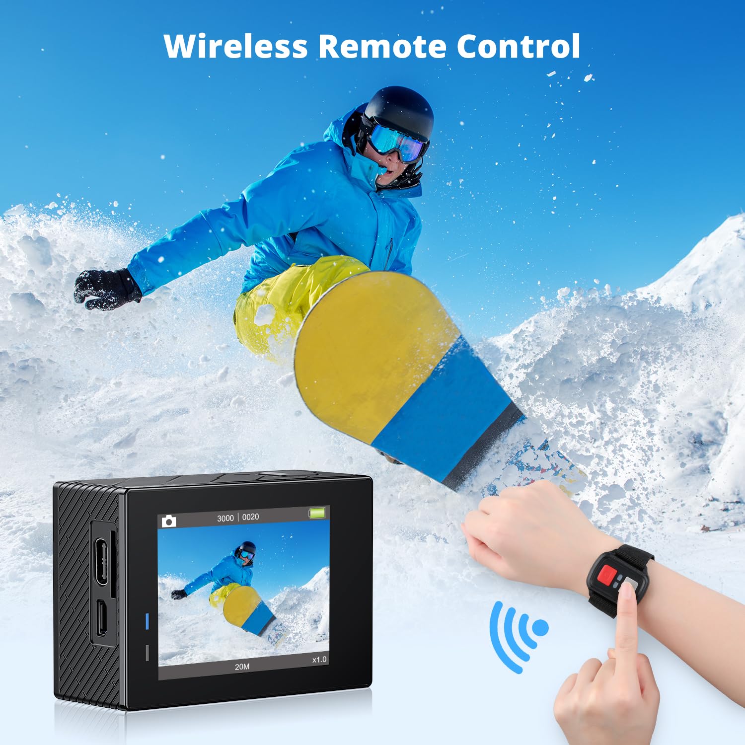 Xalnoreth Brave 4 4K30fps 20MP WiFi Action Camera