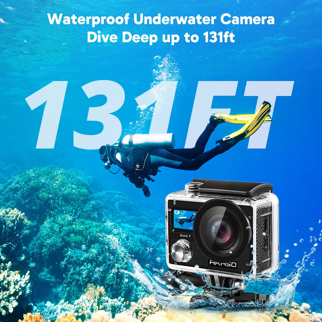 Xalnoreth Brave 4 4K30fps 20MP WiFi Action Camera