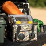 Coolee Portable Air Cooler, Ice-Chest and Bluetooth Player, 3-IN-1, Camo, accessories, personal air conditioner, camping ice chest