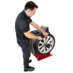 APEX AT26A and AB28 complete tire changing and digital wheel balancing workstation