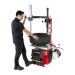 Professional APEX AT26A automatic tire changer delivers fast mounting and demounting for modern wheels. SKU 5140350