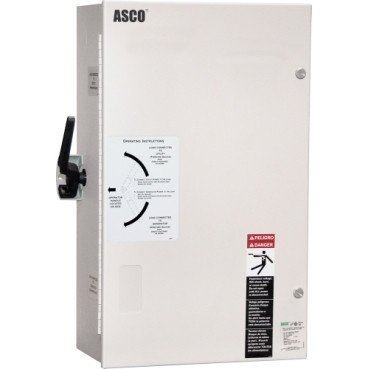 ASCO 185 Series 400A 1ph 2 Pole Service Rated Open Transition Automatic Transfer Switch gallery image 2