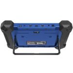 Autel MaxilM IM608Pro II Diagnostic Programming Tool 6010110 Rear view with stand in use and top-side view of power button and input usb hdmi 3.5 ports