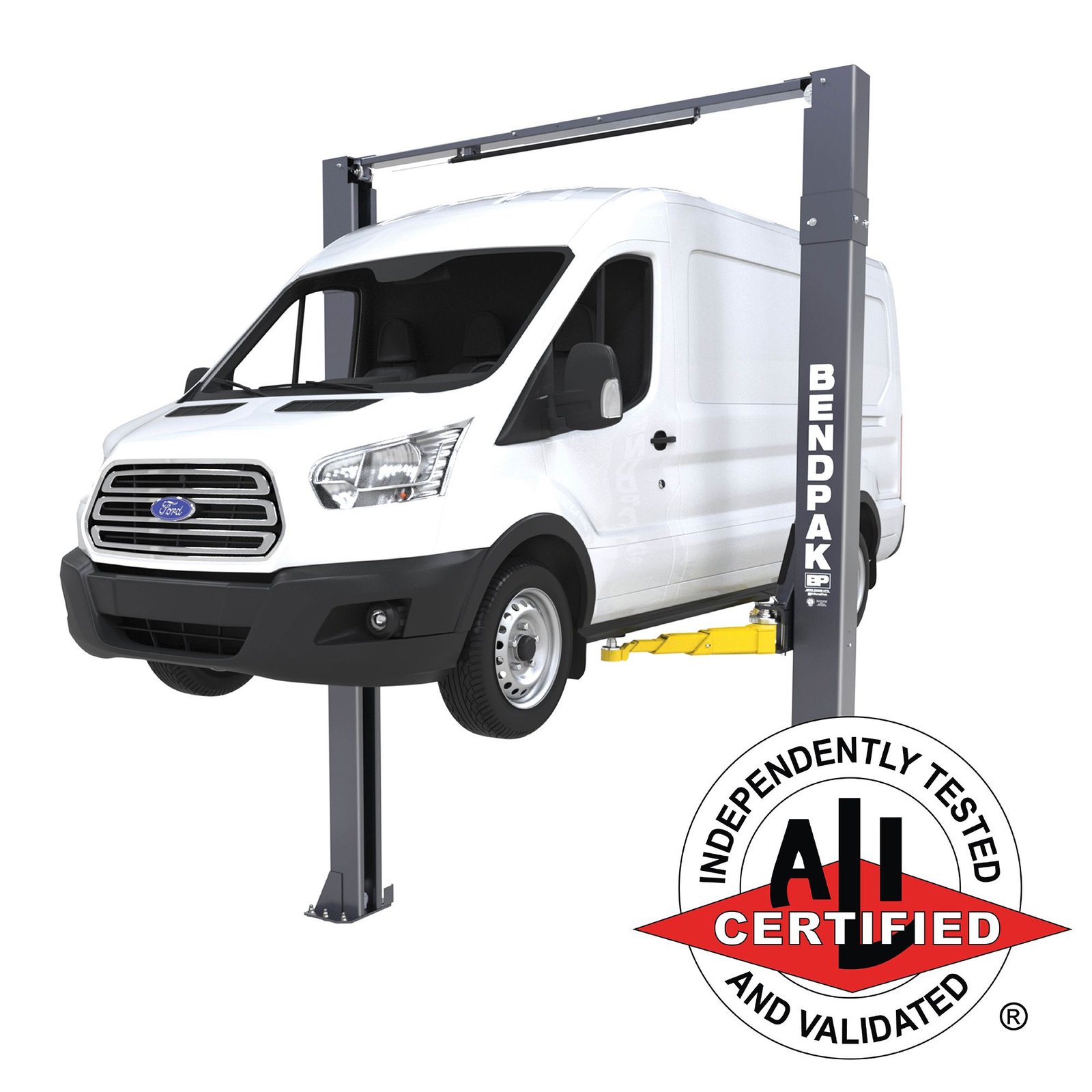BendPak 10APX-181 Two-Post Lift The BendPak 10APX-181 extended height 2 post lift offers high rise service capability with a 10,000 lb lifting capacity and ALI certification for professional shop safety and compliance. SKU 5175307