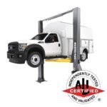 BendPak 20AP-192 extended height super duty two-post lift, 20,000 lb capacity, ALI certified, SKU 5175615.