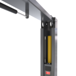 BendPak 20AP hydraulic cylinder detail powering super duty 2-post lift, heavy truck rated, SKU 5175614.