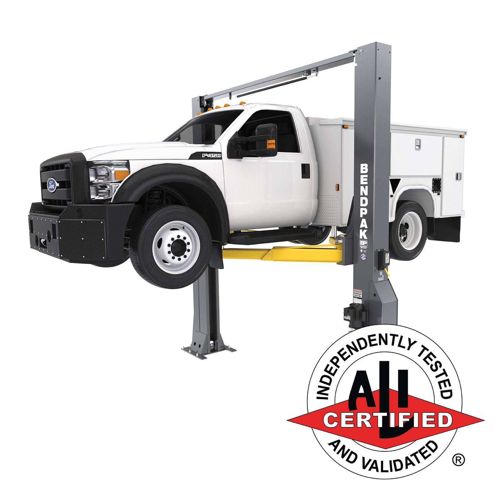 20AP BendPak 20AP super duty two-post lift, 20,000 lb capacity, ALI certified heavy truck lift, SKU 5175614.