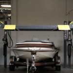 HD-7500BLX boat storage lift handles 7500 lbs, ideal for marine storage solutions.