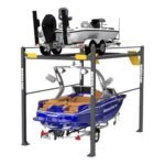 Premium BendPak HD-7500PBX marine storage lift offering corrosion-free dry-docking for boats and trailers.