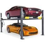 HD-9 5175861 four-post lift delivers 9000-lb capacity for safe, efficient vehicle storage.