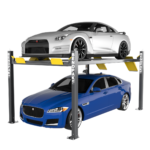 HD-9EWT extra-wide tall four-post lift with 9000 lb capacity. SKU 5175607.