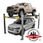 HD-9EWT extra-wide high-lift four-post, 9000 lb capacity. ALI certified. SKU 5175607.
