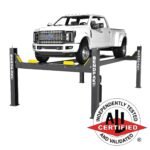 BendPak HDS-18E 5175968 four-post lift with 18,000-lb capacity and ALI certification.