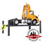 BendPak HDS-27 5175162 four-post lift with 27,000-lb capacity and ALI certification.