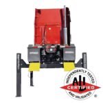 BendPak HDS-27X 5175164 extended four-post lift with 27,000-lb capacity and ALI certification.
