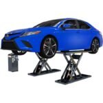 BendPak MDS-6LPF mid-rise lift offers flush-mount installation and open-center access for serious service work.