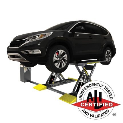 ALI certified BendPak MDS-6LP open-center mid-rise lift delivers 6,000-lb lifting power and full undercar access. SKU 5175226.
