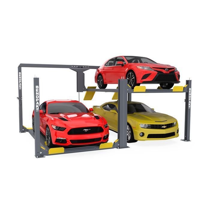 PL-12000DPS The BendPak PL-12000DPS vertical parking lift (SKU 5175552) increases garage efficiency by converting unused overhead space into secure vehicle storage with smooth drive-on operation and heavy-duty construction.