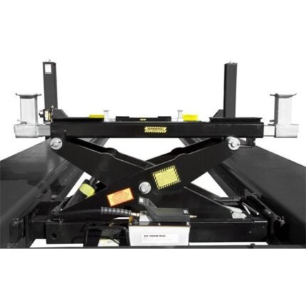 Low-profile RBJ15000 jack with steel contact pads for safe axle lifting