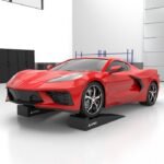 Set of two 48 inch length garage race car ramps for low clearance vehicles