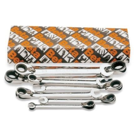 Beta Tools 142AS/8 Reversing Ratchet Combo Wrench Set