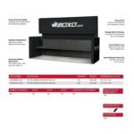 Pro Series 14-drawer rolling tool cabinet with matching garage top