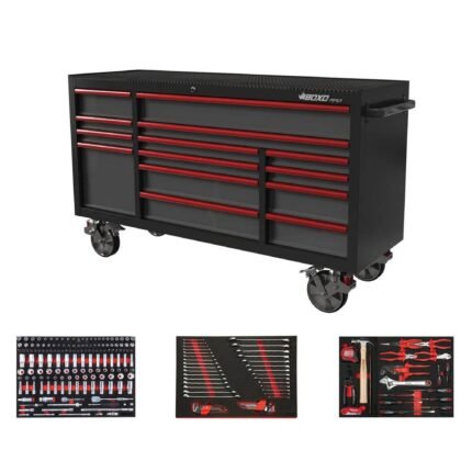 Boxo Pro Series 72-inch 14-drawer rolling tool box with master tool set – Wrenchers