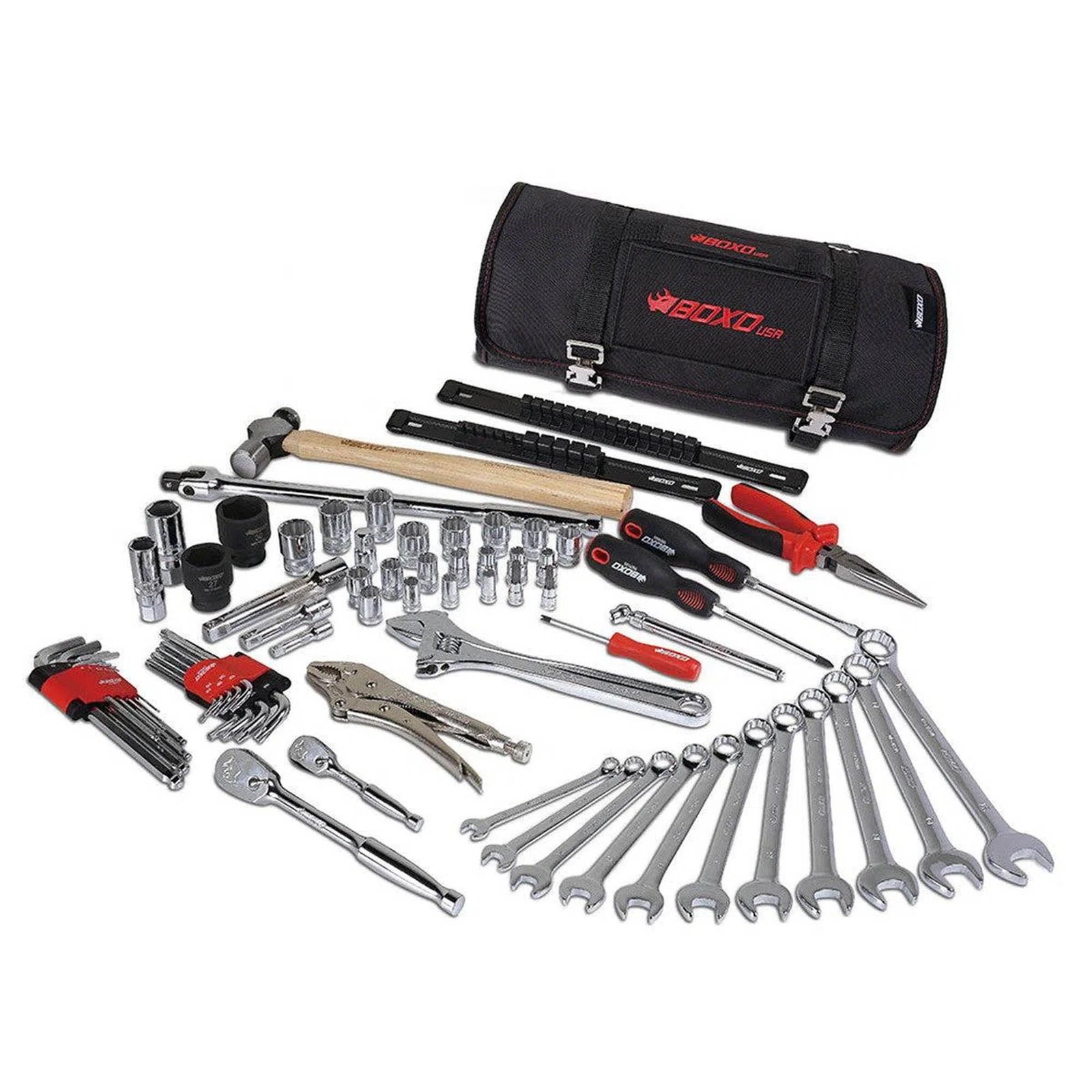 PA915C-2 UTV Roll | 69-Piece Metric UTV Tool Roll BoxoUSA 69-piece UTV tool roll with metric sockets and wrenches