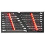 Portable BoxoUSA tool box with 159-piece ratchet and socket set
