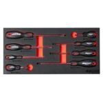 BoxoUSA metric and SAE socket and wrench set organized in EVA foam trays