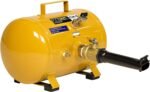 The Cheetah CH-5 Bead Seater from TSI, featuring a durable yellow steel tank, brass valve assembly, and precision nozzle for efficient tire bead seating. Get it at Wrenchers.com.