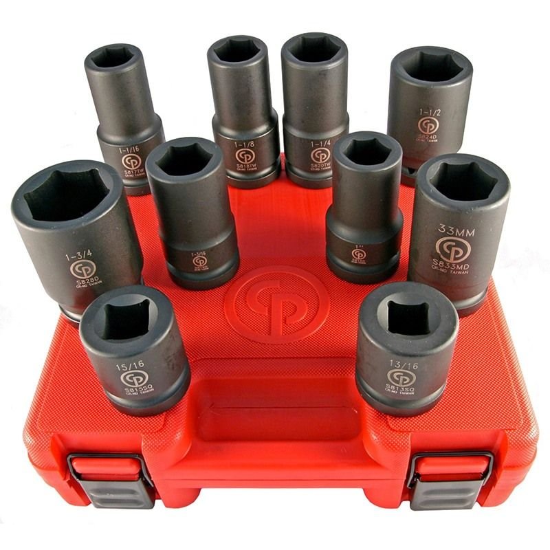 SS8210HDW Chicago Pneumatic SS8210HDW Metric Impact Socket Set 10 Piece 6010135
