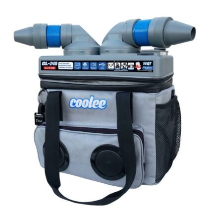 CooleeCoolee Portable Air Cooler, Ice-Chest and Bluetooth Player, 3-IN-1 with Air Flow Nozzles