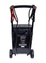 Rear view of the DSR ProSeries DSR131 charger, with cable storage hooks and power cord neatly organized for shop or garage use. Get it at Wrenchers.com