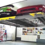 Saving Space with dual platform four post garage car lift