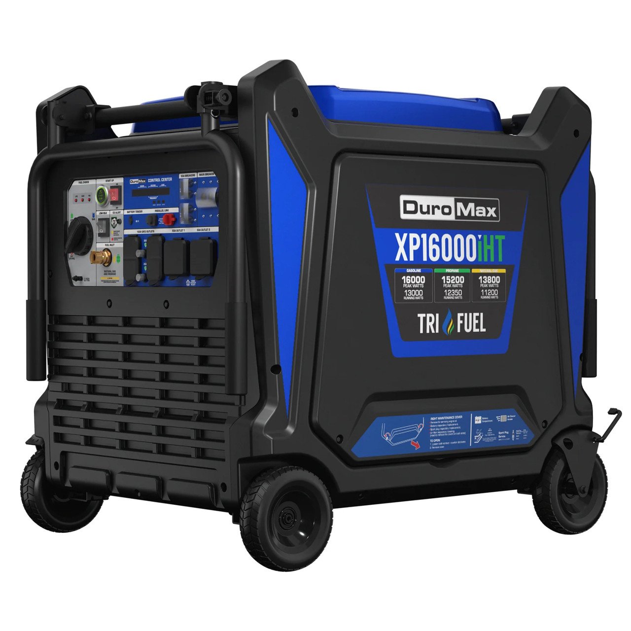 DuroMax Power Equipment DuroMax XP16000iHT 13000W Tri-Fuel Portable Inverter Generator w/CO Alert DuroMax Power Equipment DuroMax XP16000iHT 13000W Tri-Fuel Portable Inverter Generator w/CO Alert product image
