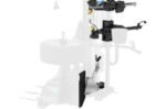 Optimum bead breaker system on the Hofmann Monty 1675-SS designed for efficient and controlled separation of tire beads