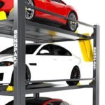 BendPak's tri-level commercial car stacker