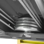 Heavy-duty cable sheaves for BendPak four post lifts. Ensures smooth cable tracking under load.