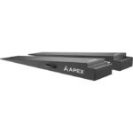 APEX 72 inch trailer ramps with reinforced UHMW insert embedded into the trailer interface