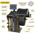 Ranger LS45DS wheel balancer with sonar sensor, lasers, quick-release hub, and LED display.