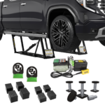 8000TLX extended-length portable car lift bundle includes SUV and Light Duty Truck Adapter Set and Wall Hangers for storage