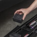QuickJack portable car lifts come with stackable rubber lift blocks