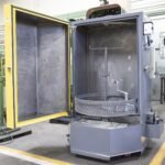 Ranger RS-750D parts washer cabinet door open