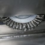 Ranger wire brush wheel for turn table
