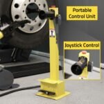 The Ranger R26FLT portable control unit with joystick control allows precise operation and improved maneuverability during heavy-duty truck tire service. SKU 5140137.