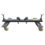 Front view of Ranger RCD-2V car dollies. Built to move vehicles with ease thanks to a rugged 4,400-lb capacity design. SKU 5150409.
