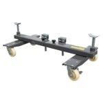 Front-right view of Ranger RCD-2V car dollies. 4,400-lb capacity vehicle positioning solution built for tight garages and pro shops. SKU 5150409.