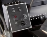 Close-up of the RL-8500 brake lathe’s feed control panel, highlighting rotor and drum feed settings and main power interface